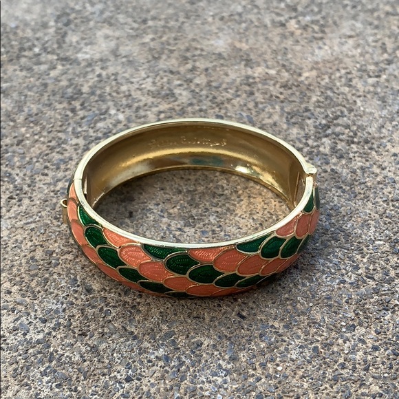 Lilly Pulitzer Coral/Green Bracelet - Picture 1 of 3